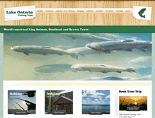 Tablet Screenshot of lakeontariofishingtrips.com